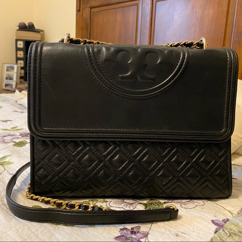 Tory Burch, Fleming leather shoulder bag